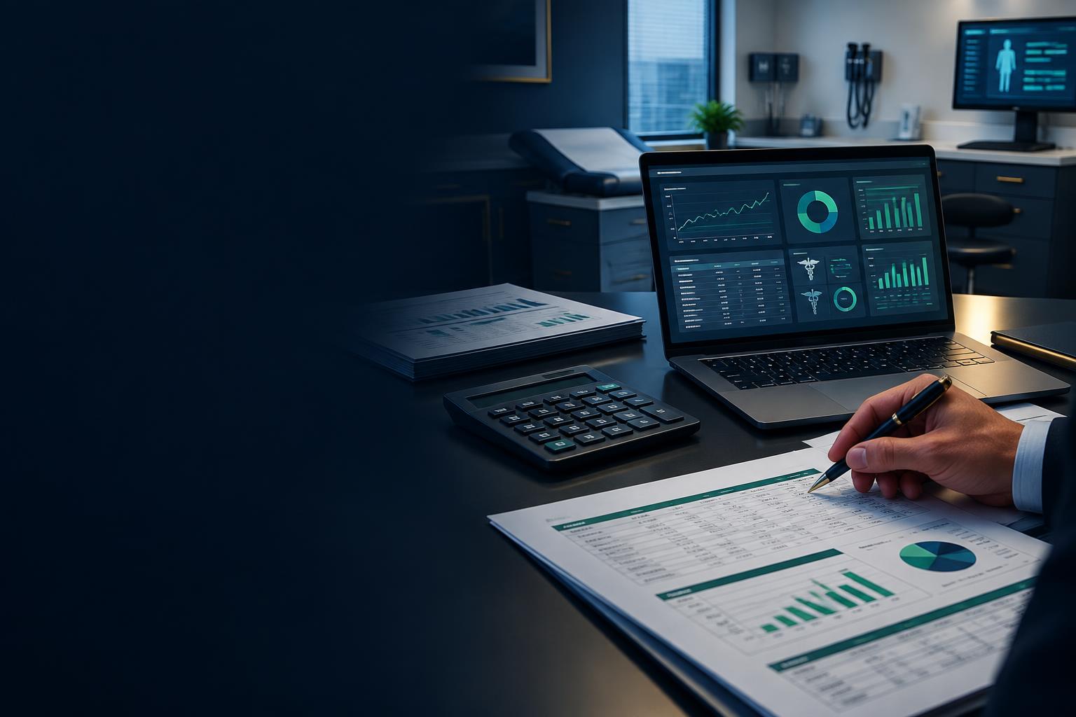 Healthcare finance analysis in a physician practice setting
